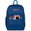 image:imageJanSport Cross Town Plus Backpack  Large Main Compartment Side Water Bottle Pocket 15Inch Padded Laptop Sleeve  Color Blocked  Mahogany HazeColor Blocked Navy