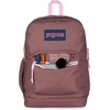 image:imageJanSport Cross Town Plus Backpack  Large Main Compartment Side Water Bottle Pocket 15Inch Padded Laptop Sleeve  Color Blocked  Mahogany HazeColor Blocked Mahogany