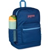 image:imageJanSport Cross Town Plus Backpack  Large Main Compartment Side Water Bottle Pocket 15Inch Padded Laptop Sleeve  Color Blocked  Mahogany HazeColor Blocked Navy