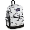 image:imageJanSport Cross Town Plus Backpack  Large Main Compartment Side Water Bottle Pocket 15Inch Padded Laptop Sleeve  Color Blocked  Mahogany HazeCyber Silver White