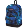 image:imageJanSport Cross Town Plus Backpack  Large Main Compartment Side Water Bottle Pocket 15Inch Padded Laptop Sleeve  Color Blocked  Mahogany HazeCyberspace Galaxy