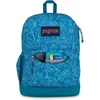 image:imageJanSport Cross Town Plus Backpack  Large Main Compartment Side Water Bottle Pocket 15Inch Padded Laptop Sleeve  Color Blocked  Mahogany HazeDelightful Daisies Green