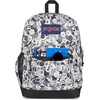 image:imageJanSport Cross Town Plus Backpack  Large Main Compartment Side Water Bottle Pocket 15Inch Padded Laptop Sleeve  Color Blocked  Mahogany HazeDoodle Dots