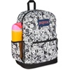 image:imageJanSport Cross Town Plus Backpack  Large Main Compartment Side Water Bottle Pocket 15Inch Padded Laptop Sleeve  Color Blocked  Mahogany HazeDoodle Dots