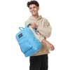 image:imageJanSport Cross Town Plus Backpack  Large Main Compartment Side Water Bottle Pocket 15Inch Padded Laptop Sleeve  Color Blocked  Mahogany HazeElectric Azul