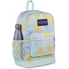 image:imageJanSport Cross Town Plus Backpack  Large Main Compartment Side Water Bottle Pocket 15Inch Padded Laptop Sleeve  Color Blocked  Mahogany HazeFaded Floral Fresh Mint