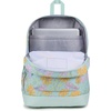 image:imageJanSport Cross Town Plus Backpack  Large Main Compartment Side Water Bottle Pocket 15Inch Padded Laptop Sleeve  Color Blocked  Mahogany HazeFaded Floral Fresh Mint