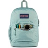 image:imageJanSport Cross Town Plus Backpack  Large Main Compartment Side Water Bottle Pocket 15Inch Padded Laptop Sleeve  Color Blocked  Mahogany HazeFaded Sage