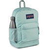 image:imageJanSport Cross Town Plus Backpack  Large Main Compartment Side Water Bottle Pocket 15Inch Padded Laptop Sleeve  Color Blocked  Mahogany HazeFaded Sage