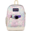 image:imageJanSport Cross Town Plus Backpack  Large Main Compartment Side Water Bottle Pocket 15Inch Padded Laptop Sleeve  Color Blocked  Mahogany HazeFaded Tapestry