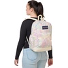 image:imageJanSport Cross Town Plus Backpack  Large Main Compartment Side Water Bottle Pocket 15Inch Padded Laptop Sleeve  Color Blocked  Mahogany HazeFaded Tapestry