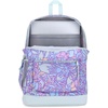 image:imageJanSport Cross Town Plus Backpack  Large Main Compartment Side Water Bottle Pocket 15Inch Padded Laptop Sleeve  Color Blocked  Mahogany HazeFluid Floral Pastel Lilac