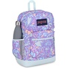 image:imageJanSport Cross Town Plus Backpack  Large Main Compartment Side Water Bottle Pocket 15Inch Padded Laptop Sleeve  Color Blocked  Mahogany HazeFluid Floral Pastel Lilac