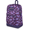 image:imageJanSport Cross Town Plus Backpack  Large Main Compartment Side Water Bottle Pocket 15Inch Padded Laptop Sleeve  Color Blocked  Mahogany HazeFlutter By Purple