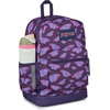 image:imageJanSport Cross Town Plus Backpack  Large Main Compartment Side Water Bottle Pocket 15Inch Padded Laptop Sleeve  Color Blocked  Mahogany HazeFlutter By Purple