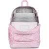 image:imageJanSport Cross Town Plus Backpack  Large Main Compartment Side Water Bottle Pocket 15Inch Padded Laptop Sleeve  Color Blocked  Mahogany HazeFlutter By Pink Ice