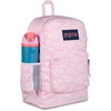 image:imageJanSport Cross Town Plus Backpack  Large Main Compartment Side Water Bottle Pocket 15Inch Padded Laptop Sleeve  Color Blocked  Mahogany HazeFlutter By Pink Ice