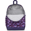 image:imageJanSport Cross Town Plus Backpack  Large Main Compartment Side Water Bottle Pocket 15Inch Padded Laptop Sleeve  Color Blocked  Mahogany HazeFlutter By Purple