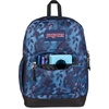image:imageJanSport Cross Town Plus Backpack  Large Main Compartment Side Water Bottle Pocket 15Inch Padded Laptop Sleeve  Color Blocked  Mahogany HazeGhostly Florals