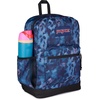 image:imageJanSport Cross Town Plus Backpack  Large Main Compartment Side Water Bottle Pocket 15Inch Padded Laptop Sleeve  Color Blocked  Mahogany HazeGhostly Florals