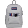 image:imageJanSport Cross Town Plus Backpack  Large Main Compartment Side Water Bottle Pocket 15Inch Padded Laptop Sleeve  Color Blocked  Mahogany HazeGrounded Grey