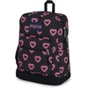 image:imageJanSport Cross Town Plus Backpack  Large Main Compartment Side Water Bottle Pocket 15Inch Padded Laptop Sleeve  Color Blocked  Mahogany HazeHappy Hearts Black