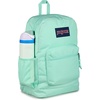 image:imageJanSport Cross Town Plus Backpack  Large Main Compartment Side Water Bottle Pocket 15Inch Padded Laptop Sleeve  Color Blocked  Mahogany HazeMagic Mint