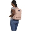 image:imageJanSport Cross Town Plus Backpack  Large Main Compartment Side Water Bottle Pocket 15Inch Padded Laptop Sleeve  Color Blocked  Mahogany HazeMisty Rose