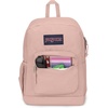 image:imageJanSport Cross Town Plus Backpack  Large Main Compartment Side Water Bottle Pocket 15Inch Padded Laptop Sleeve  Color Blocked  Mahogany HazeMisty Rose