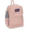 image:imageJanSport Cross Town Plus Backpack  Large Main Compartment Side Water Bottle Pocket 15Inch Padded Laptop Sleeve  Color Blocked  Mahogany HazeMisty Rose