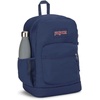 image:imageJanSport Cross Town Plus Backpack  Large Main Compartment Side Water Bottle Pocket 15Inch Padded Laptop Sleeve  Color Blocked  Mahogany HazeNavy