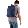 image:imageJanSport Cross Town Plus Backpack  Large Main Compartment Side Water Bottle Pocket 15Inch Padded Laptop Sleeve  Color Blocked  Mahogany HazeNavy