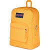 image:imageJanSport Cross Town Plus Backpack  Large Main Compartment Side Water Bottle Pocket 15Inch Padded Laptop Sleeve  Color Blocked  Mahogany HazeOrange Soda