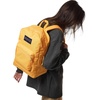 image:imageJanSport Cross Town Plus Backpack  Large Main Compartment Side Water Bottle Pocket 15Inch Padded Laptop Sleeve  Color Blocked  Mahogany HazeOrange Soda
