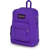 image:imageJanSport Cross Town Plus Backpack  Large Main Compartment Side Water Bottle Pocket 15Inch Padded Laptop Sleeve  Color Blocked  Mahogany HazeParty Plum