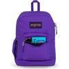 image:imageJanSport Cross Town Plus Backpack  Large Main Compartment Side Water Bottle Pocket 15Inch Padded Laptop Sleeve  Color Blocked  Mahogany HazeParty Plum
