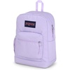 image:imageJanSport Cross Town Plus Backpack  Large Main Compartment Side Water Bottle Pocket 15Inch Padded Laptop Sleeve  Color Blocked  Mahogany HazePastel Lilac