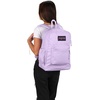 image:imageJanSport Cross Town Plus Backpack  Large Main Compartment Side Water Bottle Pocket 15Inch Padded Laptop Sleeve  Color Blocked  Mahogany HazePastel Lilac