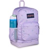 image:imageJanSport Cross Town Plus Backpack  Large Main Compartment Side Water Bottle Pocket 15Inch Padded Laptop Sleeve  Color Blocked  Mahogany HazePastel Petals Lilac
