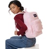 image:imageJanSport Cross Town Plus Backpack  Large Main Compartment Side Water Bottle Pocket 15Inch Padded Laptop Sleeve  Color Blocked  Mahogany HazePink Ice
