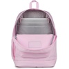 image:imageJanSport Cross Town Plus Backpack  Large Main Compartment Side Water Bottle Pocket 15Inch Padded Laptop Sleeve  Color Blocked  Mahogany HazePink Ice