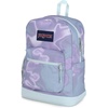 image:imageJanSport Cross Town Plus Backpack  Large Main Compartment Side Water Bottle Pocket 15Inch Padded Laptop Sleeve  Color Blocked  Mahogany HazePlatinum Puddles