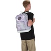image:imageJanSport Cross Town Plus Backpack  Large Main Compartment Side Water Bottle Pocket 15Inch Padded Laptop Sleeve  Color Blocked  Mahogany HazePlatinum Puddles