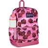 image:imageJanSport Cross Town Plus Backpack  Large Main Compartment Side Water Bottle Pocket 15Inch Padded Laptop Sleeve  Color Blocked  Mahogany HazePop Art Pansies