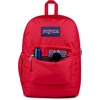 image:imageJanSport Cross Town Plus Backpack  Large Main Compartment Side Water Bottle Pocket 15Inch Padded Laptop Sleeve  Color Blocked  Mahogany HazeRed Tape