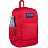 image:imageJanSport Cross Town Plus Backpack  Large Main Compartment Side Water Bottle Pocket 15Inch Padded Laptop Sleeve  Color Blocked  Mahogany HazeRed Tape