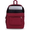 image:imageJanSport Cross Town Plus Backpack  Large Main Compartment Side Water Bottle Pocket 15Inch Padded Laptop Sleeve  Color Blocked  Mahogany HazeRusset Red