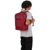 image:imageJanSport Cross Town Plus Backpack  Large Main Compartment Side Water Bottle Pocket 15Inch Padded Laptop Sleeve  Color Blocked  Mahogany HazeRusset Red