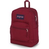 image:imageJanSport Cross Town Plus Backpack  Large Main Compartment Side Water Bottle Pocket 15Inch Padded Laptop Sleeve  Color Blocked  Mahogany HazeRusset Red