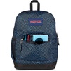 image:imageJanSport Cross Town Plus Backpack  Large Main Compartment Side Water Bottle Pocket 15Inch Padded Laptop Sleeve  Color Blocked  Mahogany HazeTeam Stripes